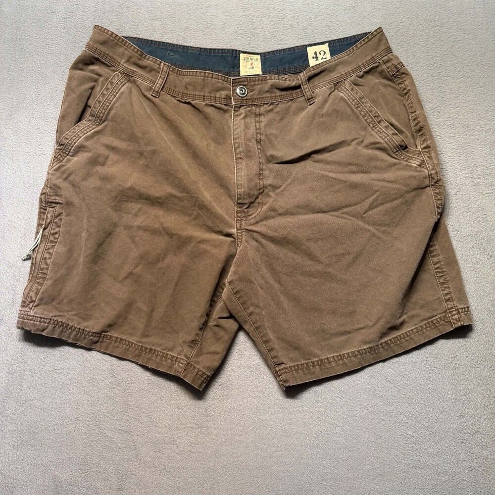 RedHead Mens Size 42 Cargo Shorts Brown Outdoor Hiking Cotton Casual Utility